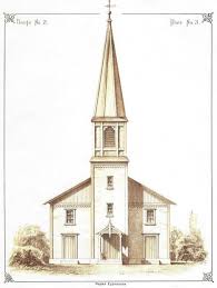 Original Drawing Of Church Chapel On