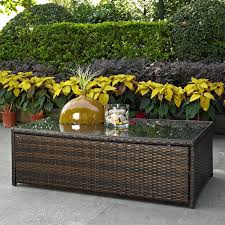 Outdoor Coffee Table In Resin Wicker