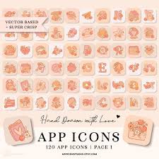Peach Ios 14 Icons Cottagecore Peach