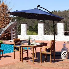 Steel Cantilever Solar Patio Umbrella