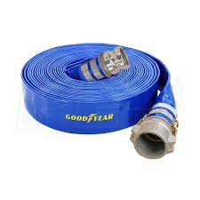 Blue Pvc Lay Flat Discharge Hose Alum