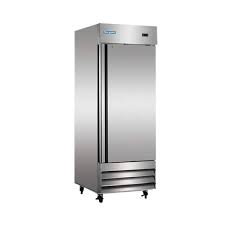 Norpole 23 Cu Ft Stainless Steel Reach In Freezer With Solid Door Np1f