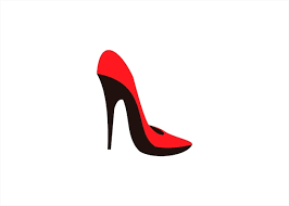 High Heels Shoes Logo Design Vector