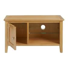 Alba Oak Small Tv Unit Media Stand 90cm