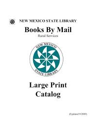 Books By Mail Large Print Catalog New
