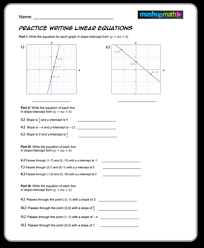 Free Algebra 1 Worksheets Printable W