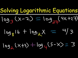 Solving Logarithmic Equations