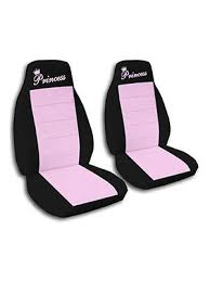 Pink And Black Girly Skull Car Seat Covers