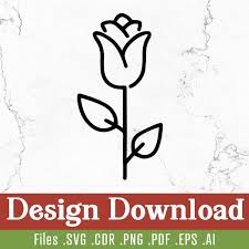 Rose Clipart Svg Design Instant