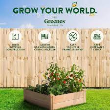 Greenes Fence 3 X 3 X 11 Premium Cedar Raised Garden Bed