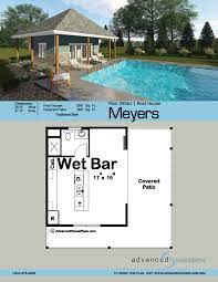 Pool House Plan Meyers Pool House
