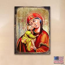 Gdebrekht 85011 16 12 X 16 In Vladimir Virgin Mary Wooden Board Art