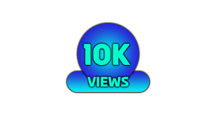 10k Views Png Icon In Blue Color Veeforu