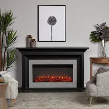Real Flame Sonia Landscape Electric Fireplace Black