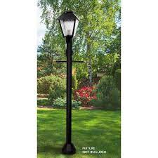 Solus 6 Ft Black Outdoor Lamp Post