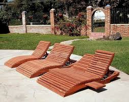Curved Wooden Sun Lounger With A Smooth