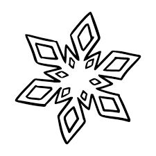 Snowflake Lineart Vector Icon Snow