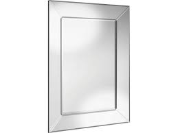 Angled Outer Frame All Glass Mirror
