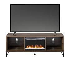 Novogratz Concord Walnut Fireplace Tv