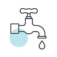 Faucet Icon Bath Leaky Pipe Vector