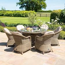 Fire Pit Dining Set With Lazy Susan