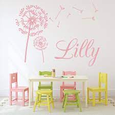 Personalised Name Dandelion Wall Sticker