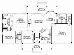 Floor Plan Two Story Rectangular House