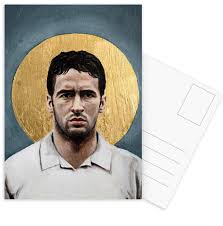 Football Icon Raul Postcard Set Juniqe