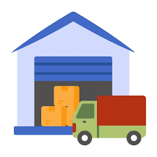 Flat Design Icon Of Logistic Storage