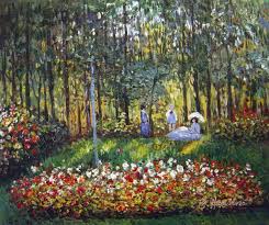The Garden Painting By Claude Monet