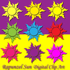 Rapunzel Sun Clipart Tangled Sun Decor