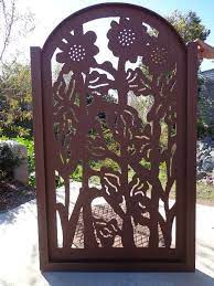 Custom Made Metal Art Gate Sunflower