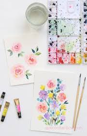 Easy Watercolor Rose Painting 3