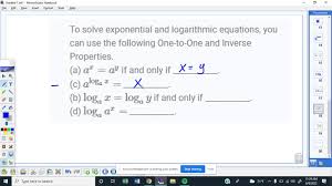 Solved To Solve Exponential And