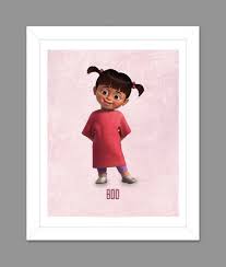 Monsters Inc Boo Poster Art
