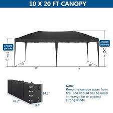 Vingli 10 Ft X 20 Ft Pop Up Canopy