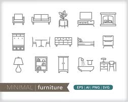 Buy Furniture Icons House Icons Svg Ai