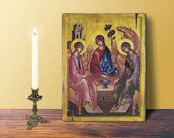 Holy Trinity Icon Byzantine Medium