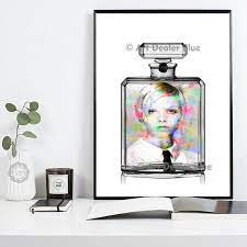 Wall Art Twiggy Perfume Fashion