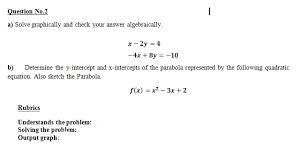 Answered Solve Graphically And Check