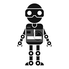 Cyber Robot Vector Icon