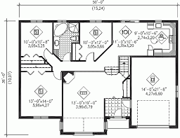 One Story 3 Bed European House Plan