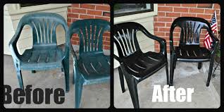 Plastic Chairs With Spray Paint