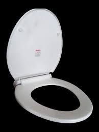 White Plastic Toilet Seat Cover For