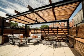 steel shade structure chicago roof