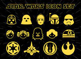 Star Wars Icon Set Vector