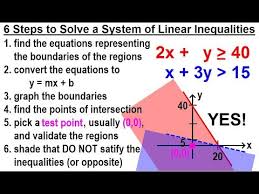 Algebra Ch 36 Systems Of Linear