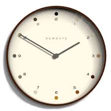 Brown Modern Wall Clocks Contemporary