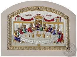 The Last Supper Silver Colored Icon