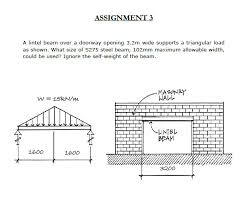 answered assignment 3 a lintel beam